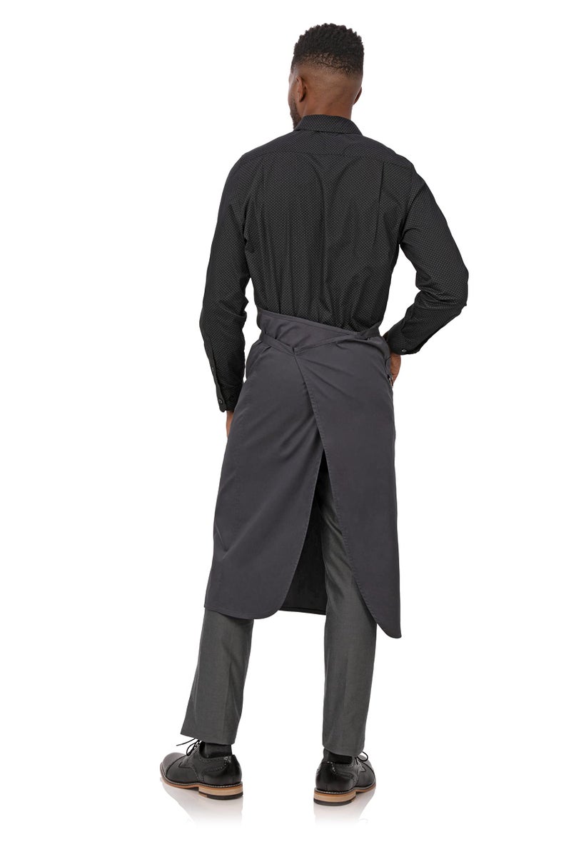 Chef Works Unisex Brio Chef Apron, Charcoal, One Size - Image 3